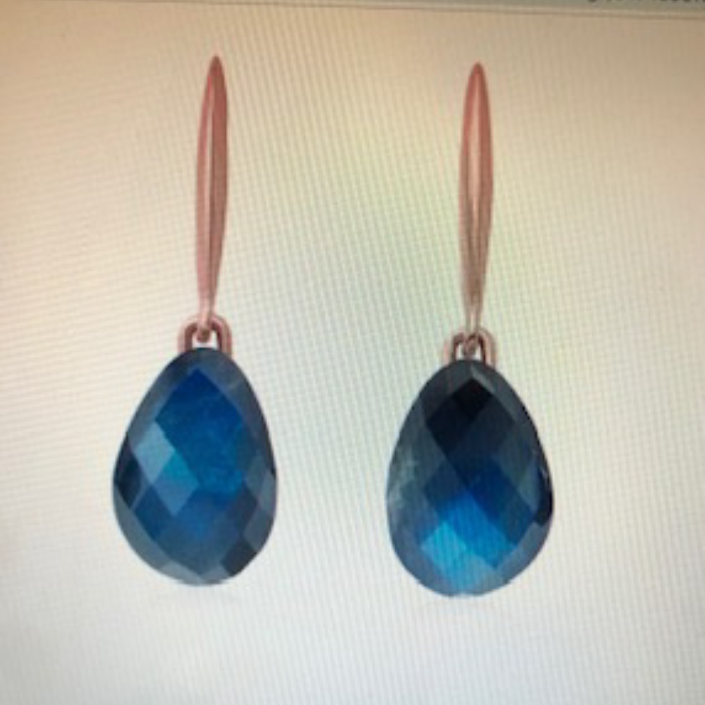 Nura Teardrop Labradorite Earrings New 200$
